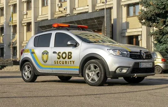 Виїзд екіпажу «СОБ» за тривогою до офісу